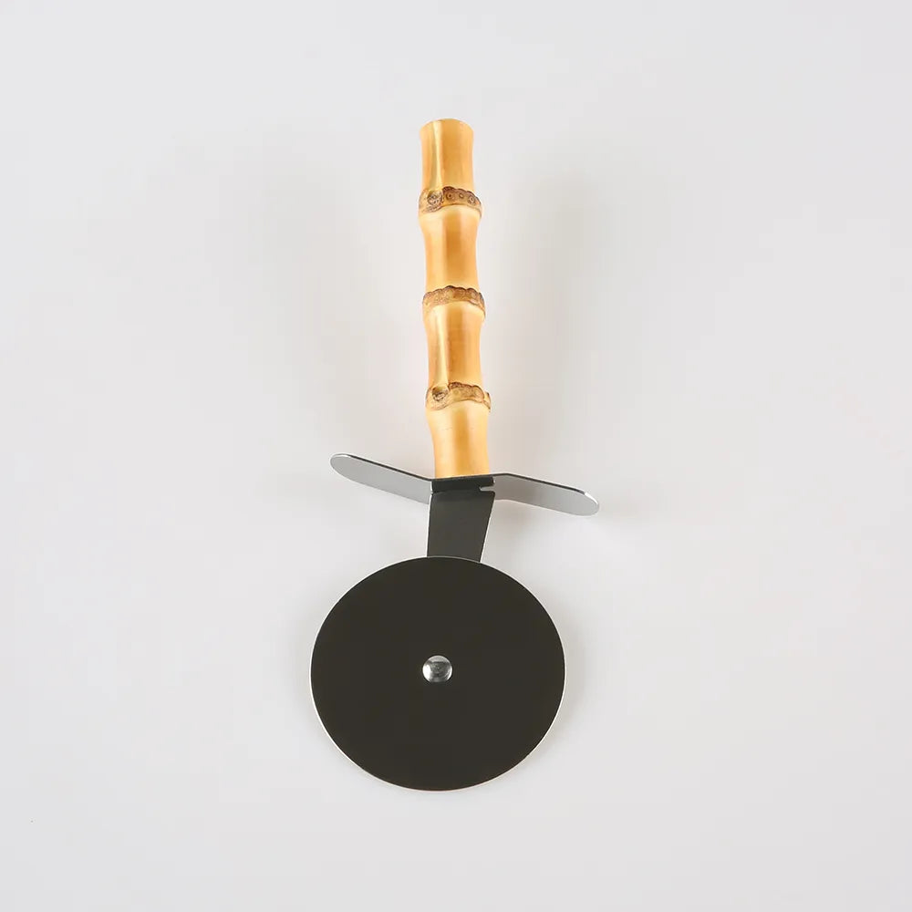 Bamboo Handled Pizza Slicer