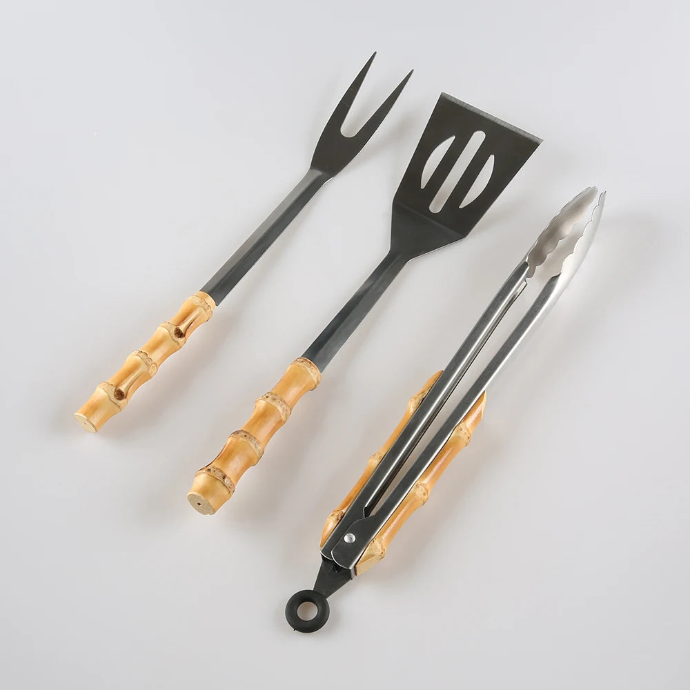 Bamboo Handled BBQ Accessories